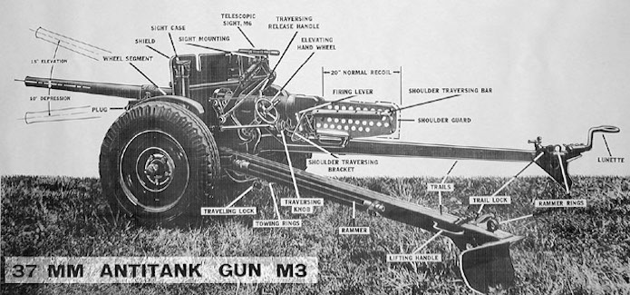 M3A1 37 mm antitank gun